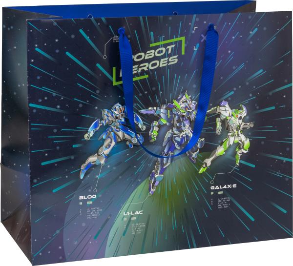 Stewo geschenktasche robot 2545517742 blau dunkel 45x22x38cm - Stewo-2545517742-7630050883877