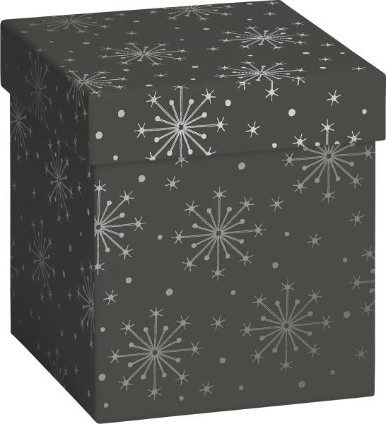 Stewo geschenkbox nieve 2551539296 dunkelgrau 11x11x12cm - Stewo-2551539296-7630050875469