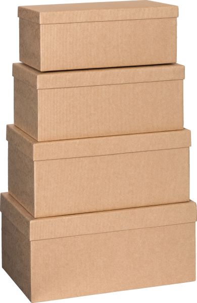 Stewo geschenkbox one colour 2552644856 hellbraun 4 stück - Stewo-2552644856-7613074063661