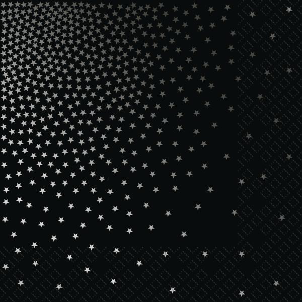 Stewo servietten davis 33x33cm 2572522570 schwarz, fsc mix 20 stück - Stewo-2572522570-7630050876152