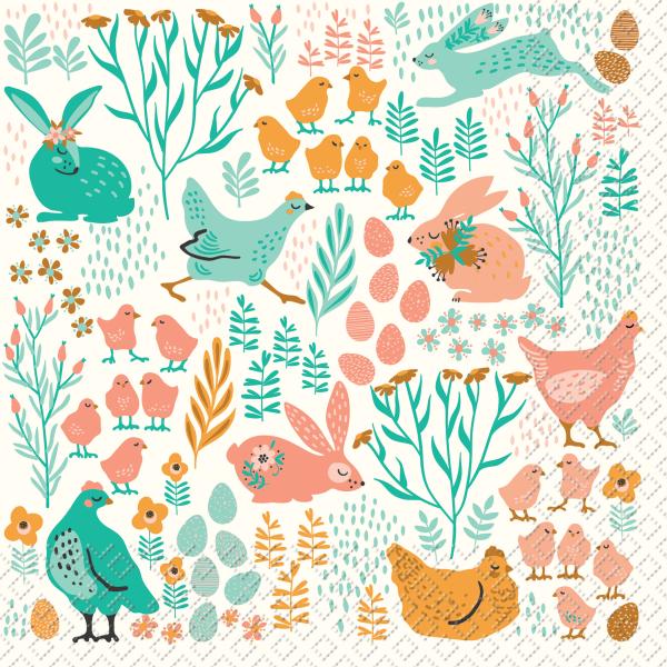 Stewo serviette libby 2572528343 mint 33x33cm - Stewo-2572528343-7630050871829