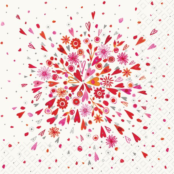 Stewo serviette celia 2572545820 rot 33x33cm - Stewo-2572545820-7630050860120