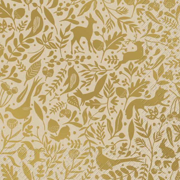 Stewo serviette ember 33x33cm 2572553280 gold 20 stück - Stewo-2572553280-7630050851623