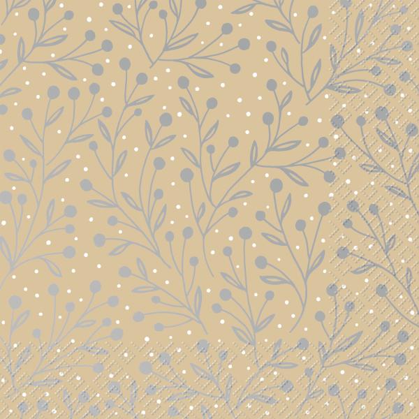 Stewo serviette jenara 33x33cm 2572553650 beige 20 stück - Stewo-2572553650-7630050851593