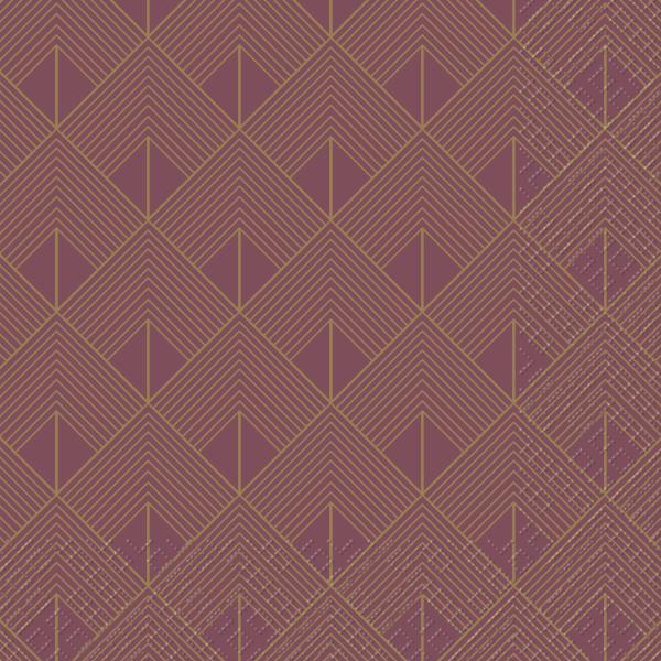 Stewo serviette oreste 33x33cm 2572553924 bordeaux 20 stück - Stewo-2572553924-7630050851609