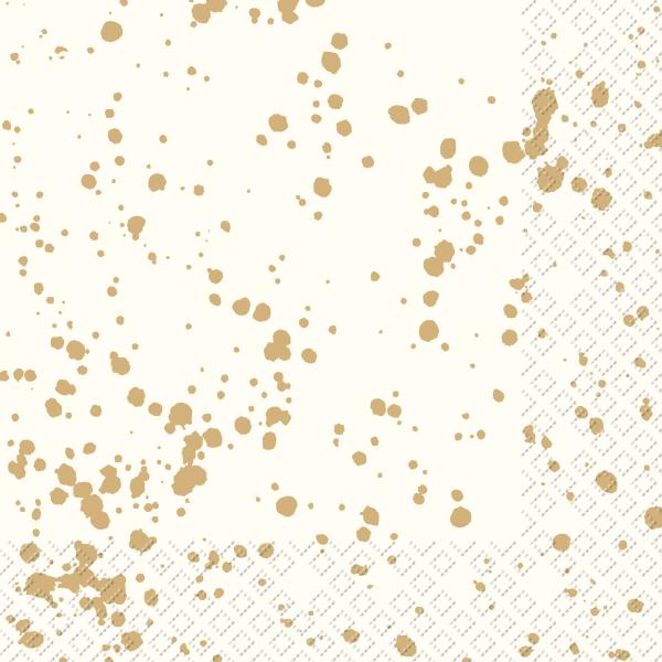 Stewo serviette sprenkel 2572579280 gold 33x33cm - Stewo-2572579280-7630050860236