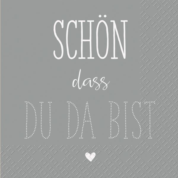 Stewo servietten 33x33cm 2572648865 dahoma fsc grau 20 stück - Stewo-2572648865-7630021185900