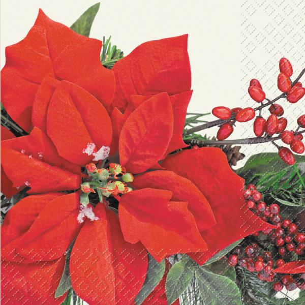Stewo servietten amilia 33x33cm 2572765420 rot, fsc mix 20 stück - Stewo-2572765420-7630021115303