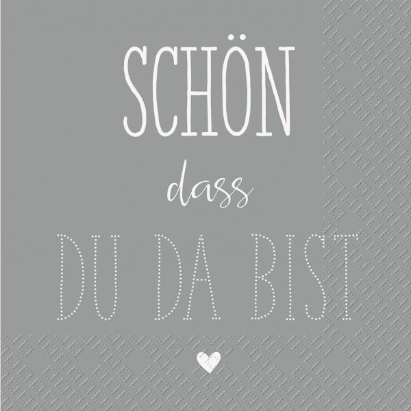 Stewo serviette 25x25cm 2573648865 dahoma fsc grau 20 stück - Stewo-2573648865-7630021185979