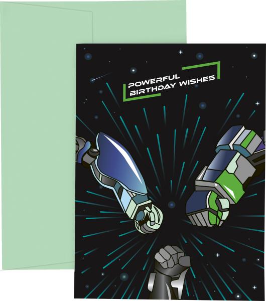 Stewo geschenkkarte robot a6 2581517742 blau dunkel - Stewo-2581517742-7630050886403