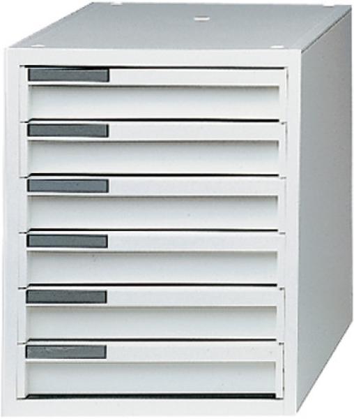 Styro schubladenbox weiss 119118205 6 fächer, styrokay - Styro-119118205-7612176102377