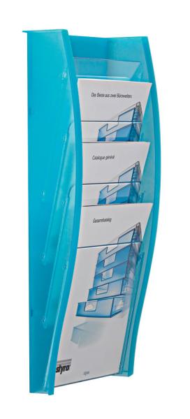 Styro wandprospekthalter a4 128-340.0230 lagoon 4 fächer - Styro-128-3400230-7612176067874
