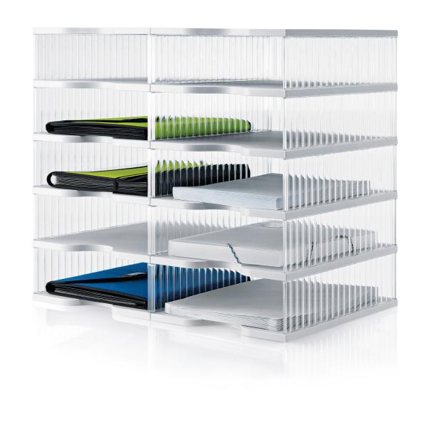 Styro schubladenbox 228-0205.82 10 fächer, grau/transparent - Styro-228-020582-7612176066297
