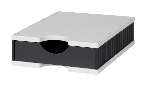Styro ablagesystem styrodoc 268-0101.9895s bk/grau,1 fach 248x331x84mm - Styro-268-01019895s-7612176084161