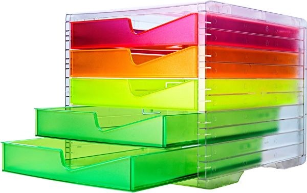 Styro styroswingbox neonline 275-8430.262 5 schubladen multicolor neon - Styro-275-8430262-7612176080422