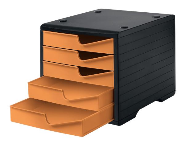 Styro styroswingbox mit 5 schubl. 275-8430.4192 apricot/gehäuse schwarz - Styro-275-8430.4192-7612176086387-02.jpg