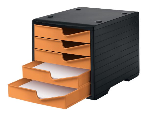 Styro styroswingbox mit 5 schubl. 275-8430.4192 apricot/gehäuse schwarz - Styro-275-8430.4192-7612176086387-03.jpg