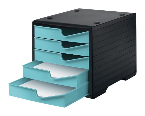 Styro styroswingbox mit 5 schubl. 275-8430.5292 aqua/gehäuse schwarz - Styro-275-8430.5292-7612176086363-03.jpg