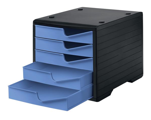 Styro styroswingbox mit 5 schubl. 275-8430.6292 cornflower/gehäuse schwarz - Styro-275-8430.6292-7612176086356-02.jpg