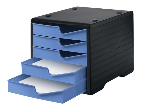 Styro styroswingbox mit 5 schubl. 275-8430.6292 cornflower/gehäuse schwarz - Styro-275-8430.6292-7612176086356-03.jpg