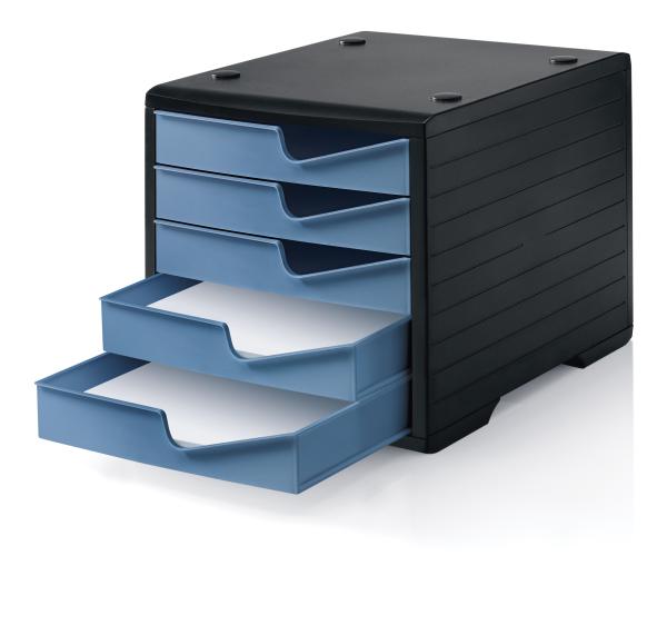Styro styroswingbox mit 5 schubl. 275843036 taubenblau/gehäuse schwarz - Styro-275843036-7612176079310-02.jpg