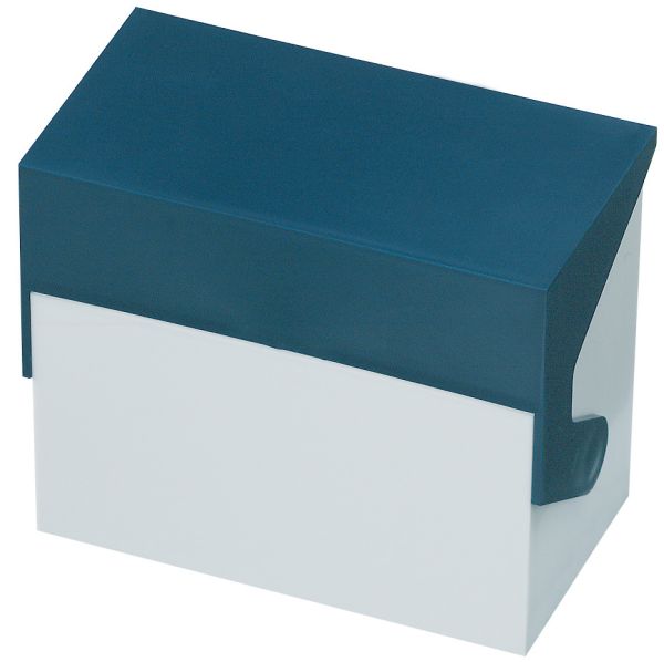 Styro karteikasten quer a6 30-6200.39 weiss/blau - Styro-30-620039-7612176105835
