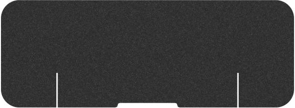 Suono tischtrennwand m 160x59x2.4cm 1111.m24.2600 desk plain, schwarz - Suono-1111m242600-7640439763294
