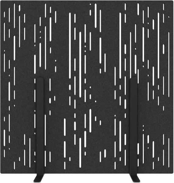Suono trennwand l 180x180x2.4cm 1311.l24.2602 stand, schwarz - Suono-1311l242602-7640439763959