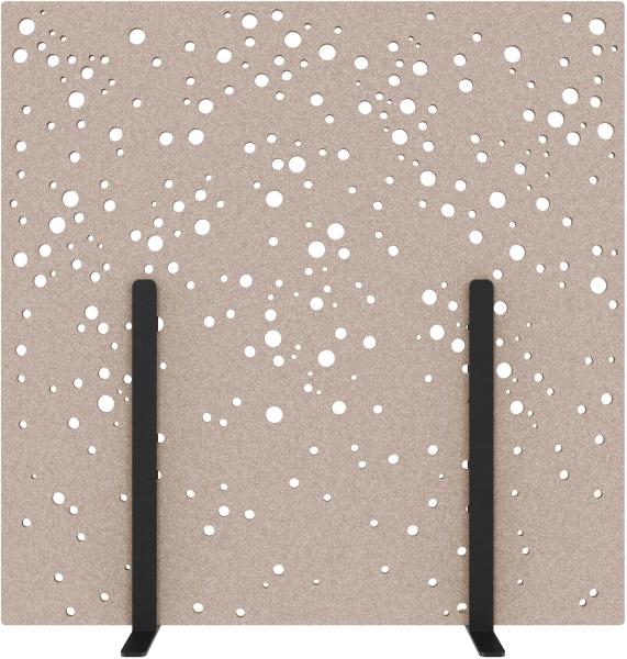 Suono trennwand l 180x180x2.4cm 1311.l24.4401 stand, braun - Suono-1311l244401-7640439764109
