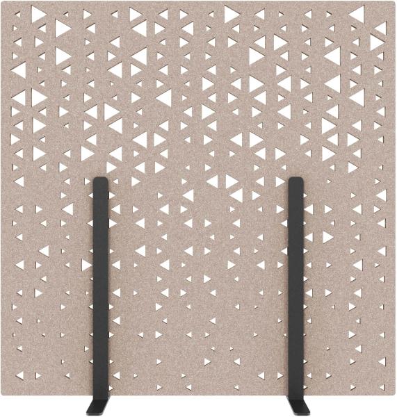 Suono trennwand l 180x180x2.4cm 1311.l24.4403 stand, braun - Suono-1311l244403-7640439764123