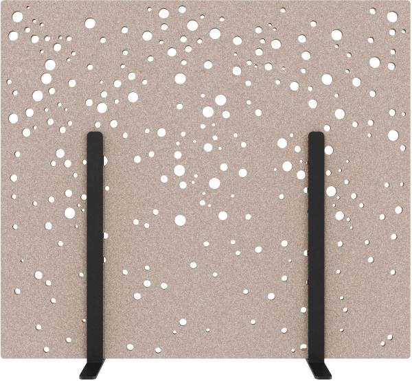 Suono trennwand m 160x140x2.4cm 1311.m24.4401 stand, braun - Suono-1311m244401-7640439764420