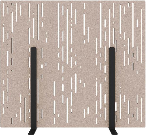 Suono trennwand m 160x140x2.4cm 1311.m24.4402 stand, braun - Suono-1311m244402-7640439764437