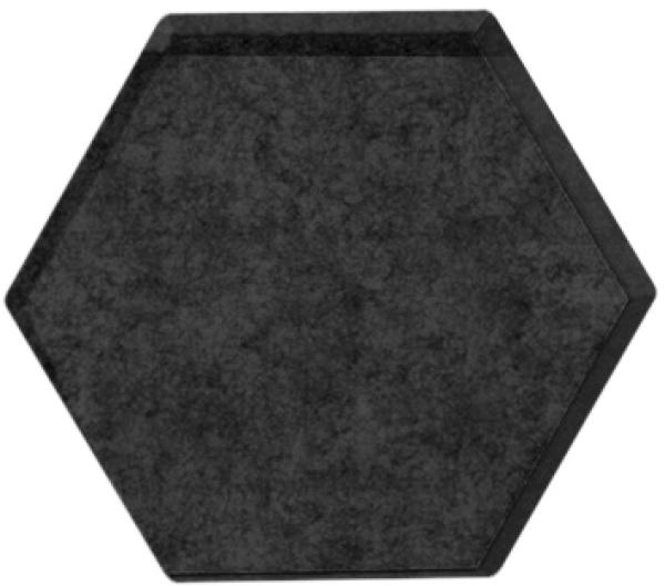 Suono wandelement 16x14x5cm 3116.m09.2600 tiles 3d, hexa, schw. 10 stk. - Suono-3116m092600-7640439764987