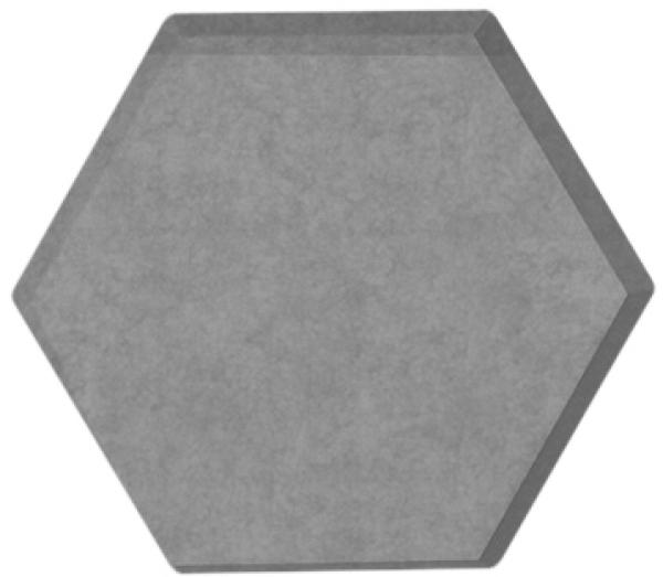 Suono wandelement 16x14x5cm 3116.m09.3800 tiles 3d, hexa, grau 10 stk. - Suono-3116m093800-7640439765007