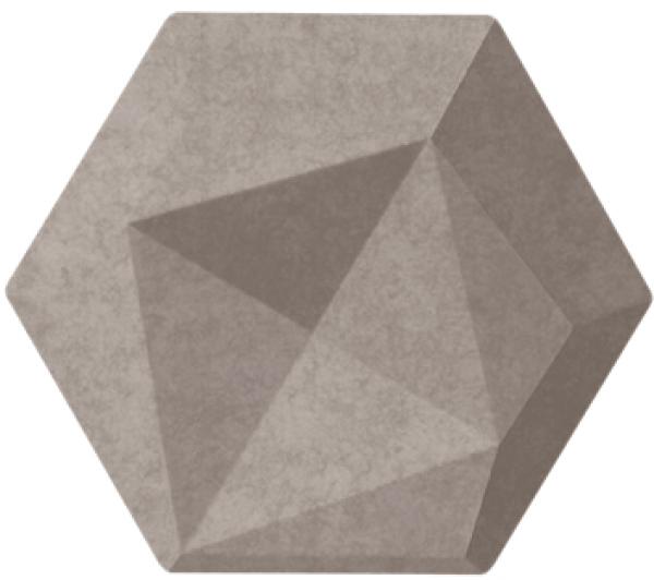 Suono wandelement 16x14x2cm 3116.s09.3900 tiles 3d, hexa, braun 10 stk. - Suono-3116s093900-7640439765090