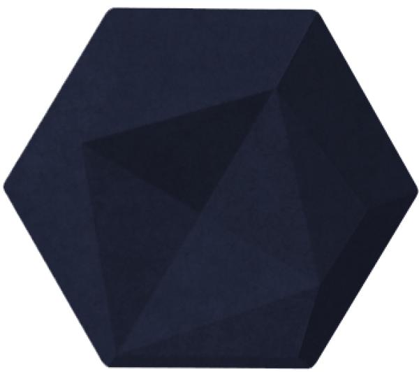 Suono wandelement 16x14x2cm 3116.s09.4700 tiles 3d, hexa, blau 10 stk. - Suono-3116s094700-7640439765113