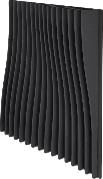 Suono wandelement 120x120x16cm 3333.u12.2600 blades, schwarz - Suono-3333u122600-7640439765458