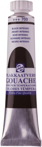 Talens plakatfarbe 20ml 08047032 schwarz - Talens-08047032-8712079055080