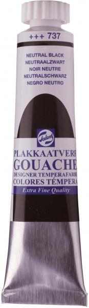 Talens plakatfarbe 20ml 08047372 neutral schwarz - Talens-08047372-8712079055110