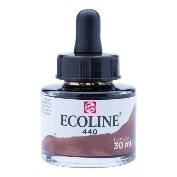 Talens deckfarbe ecoline 30ml 11254401 sepia deep - Talens-11254401-8712079407476