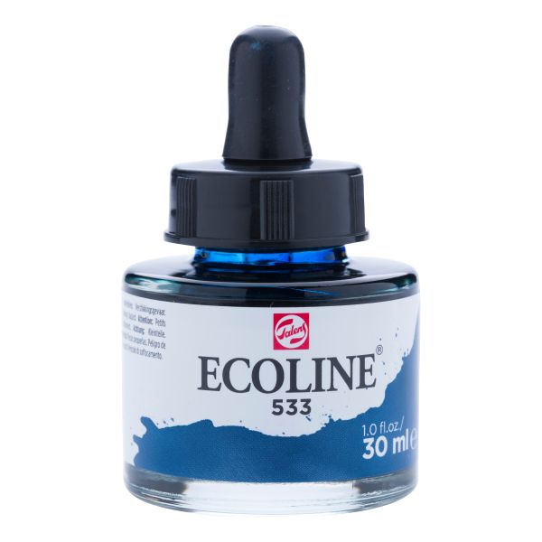 Talens deckfarbe ecoline 30ml 11255331 indigo - Talens-11255331-8712079407452
