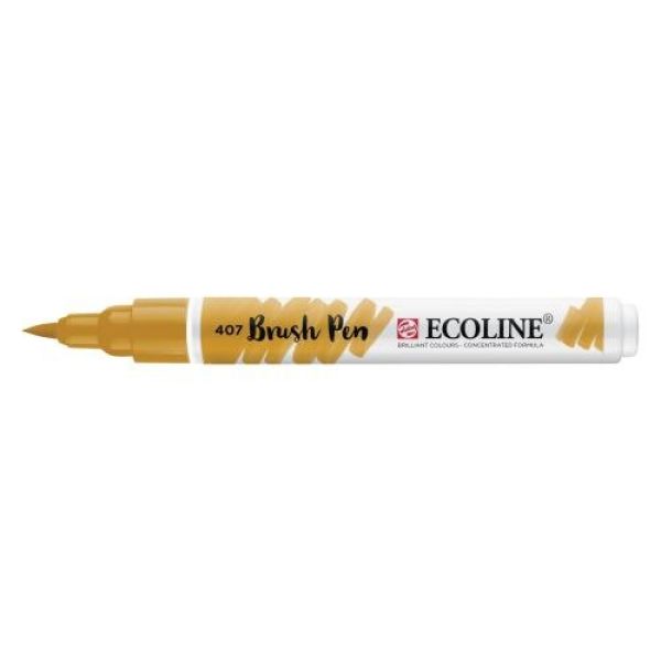 Talens ecoline brush pen 11504070 dunkler ocker - Talens-11504070-8712079391324