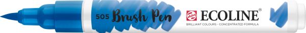 Talens ecoline brush pen 11505050 ultramarin hell - Talens-11505050-8712079406424
