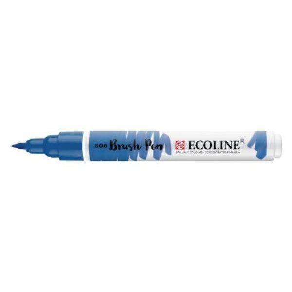 Talens ecoline brush pen 11505080 preussischbl. - Talens-11505080-8712079388799