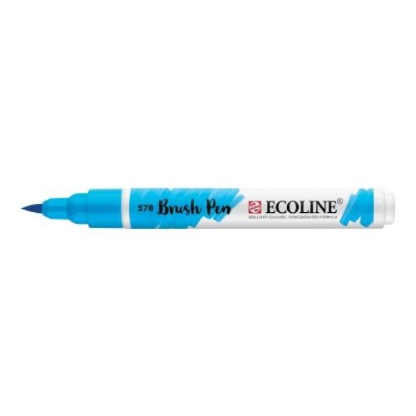 Talens ecoline brush pen 11505780 himmelblau (cyan) - Talens-11505780-8712079388775