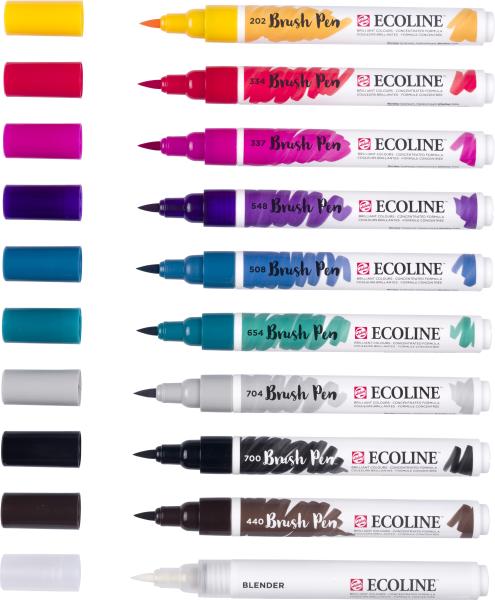Talens ecoline brush pen set 11509800 ass. handlettering 10 stück - Talens-11509800-8712079518905-02.jpg