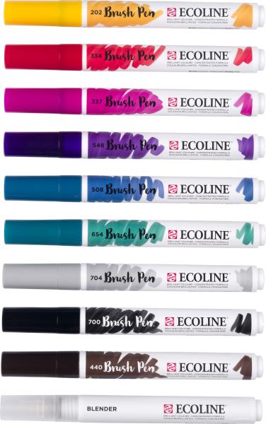 Talens ecoline brush pen set 11509800 ass. handlettering 10 stück - Talens-11509800-8712079518905-04.jpg