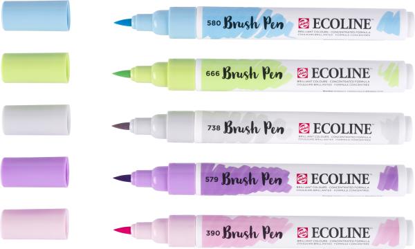 Talens ecoline brush pen set 11509931 pastel 5 stück - Talens-11509931-8712079518882-02.jpg