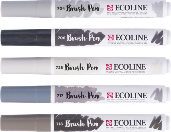 Talens ecoline brush pen set 11509937 grey 5 stück - Talens-11509937-8712079518899-03.jpg