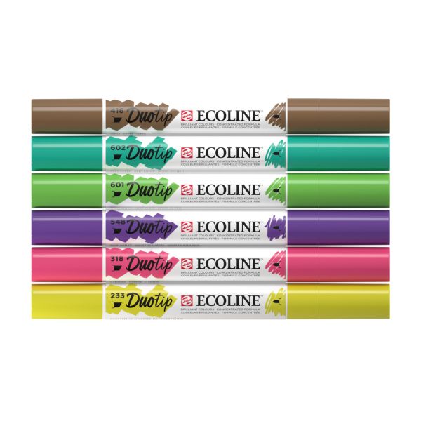 Talens ecoline duotip botanik set 11609912 6 farben - Talens-11609912-8712079470043